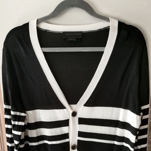 Black and white cardigan